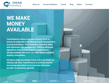 Tablet Screenshot of creamfinance.com
